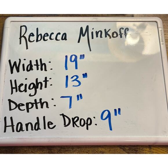 Rebecca Minkoff Womens Bag Purple Black Nylon Travel Tote with Studs New - Picture 13 of 13